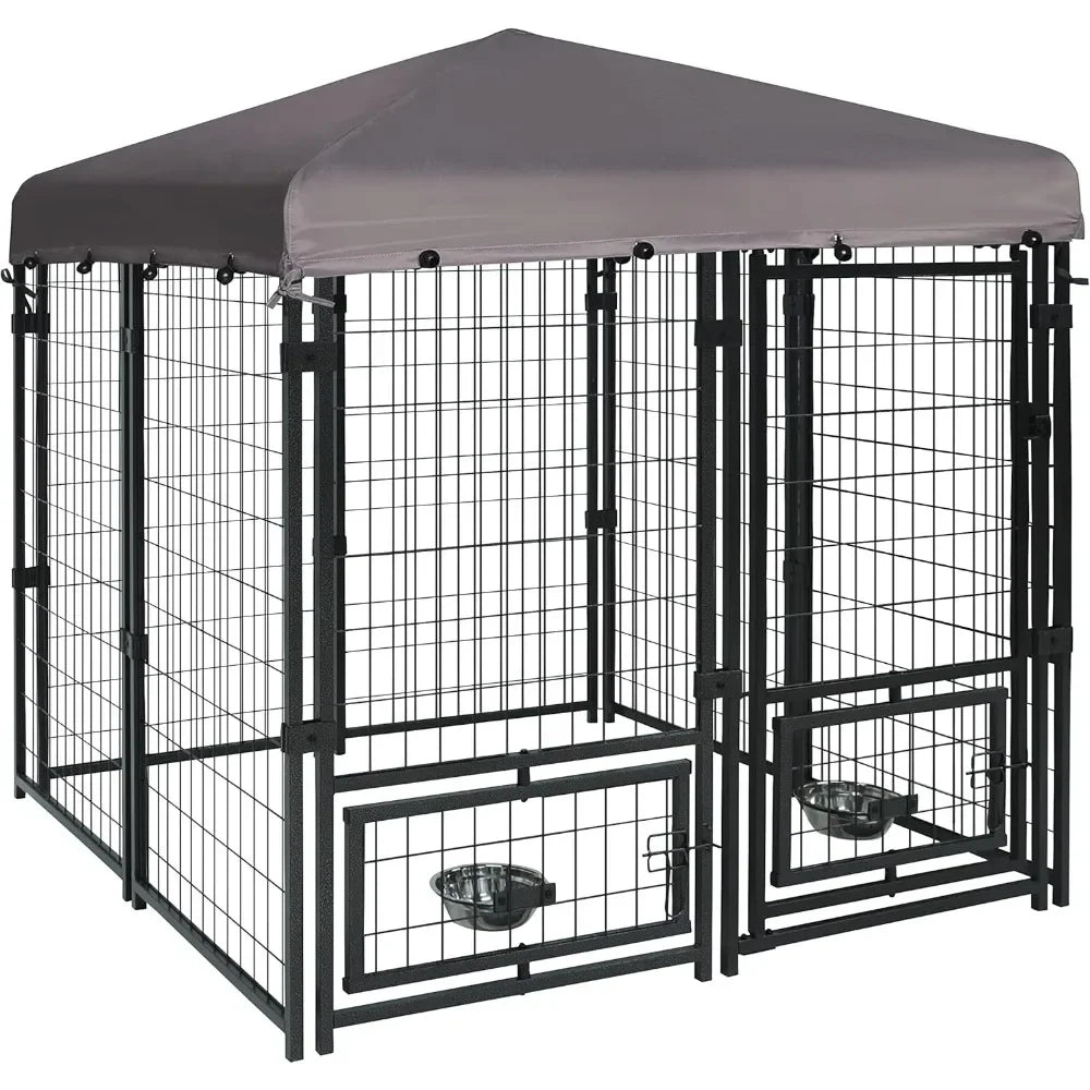 Chengwei Heavy Duty Outdoor Dog Kennel with Canopy