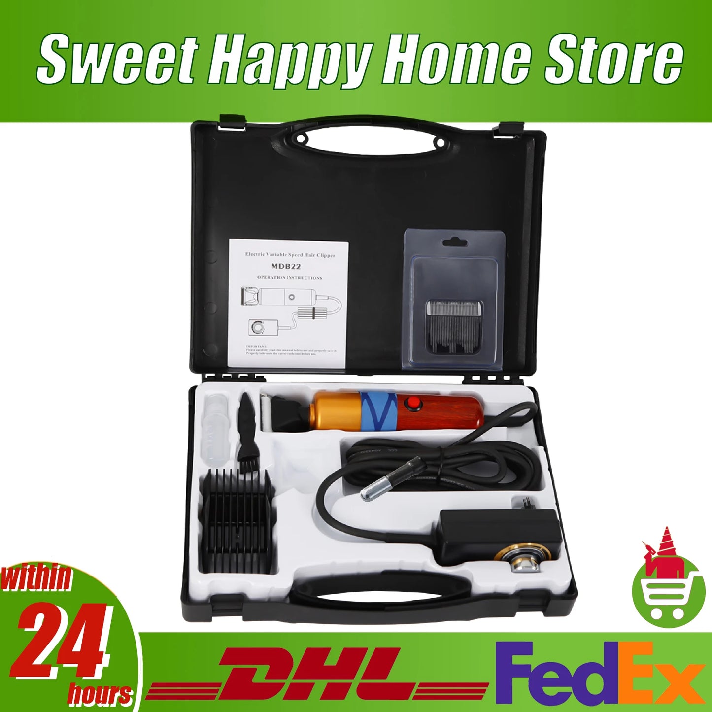 Electric Pet Clippers 36W for Dogs and Cats