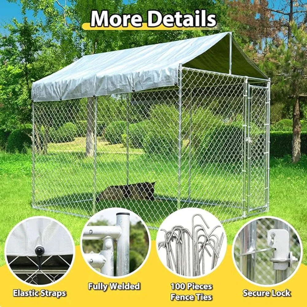 RBXCH Large Dog Playpen Heavy Duty Metal Kennel