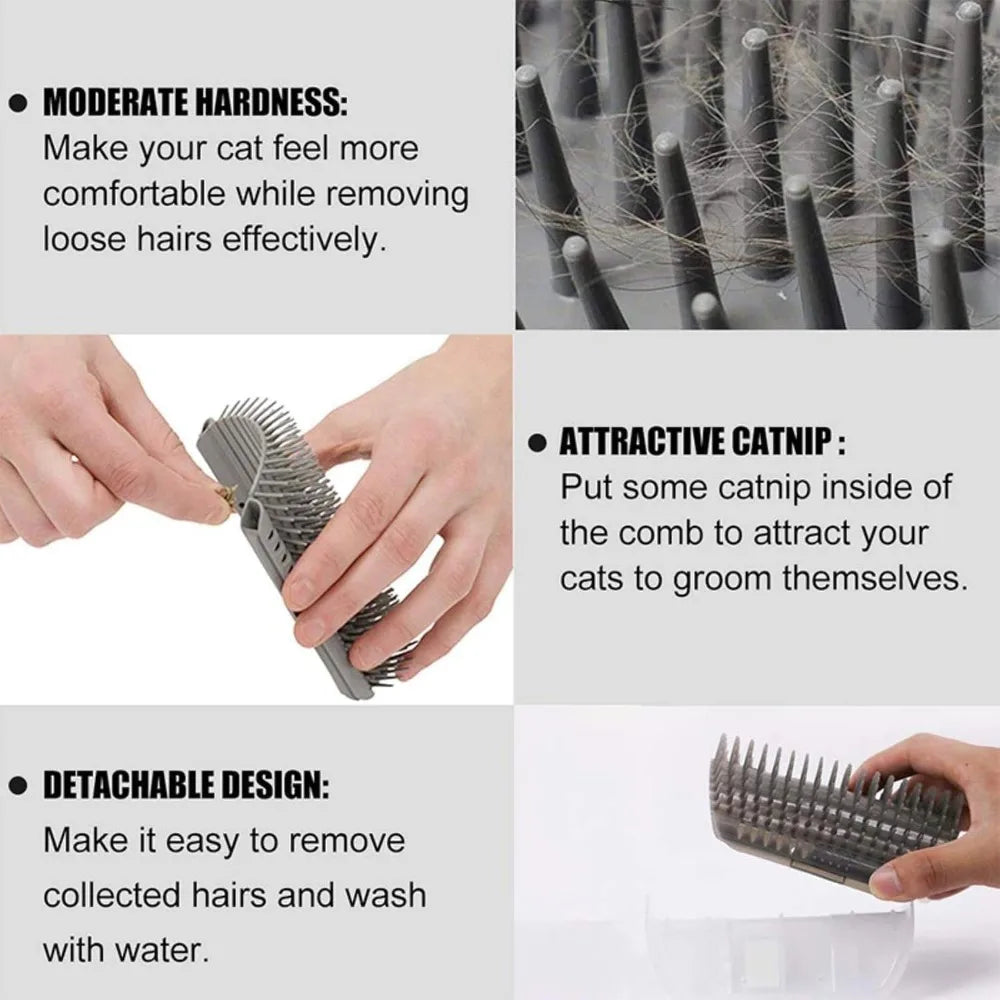 Pet Comb Removable Cat Grooming Hair Removal Brush