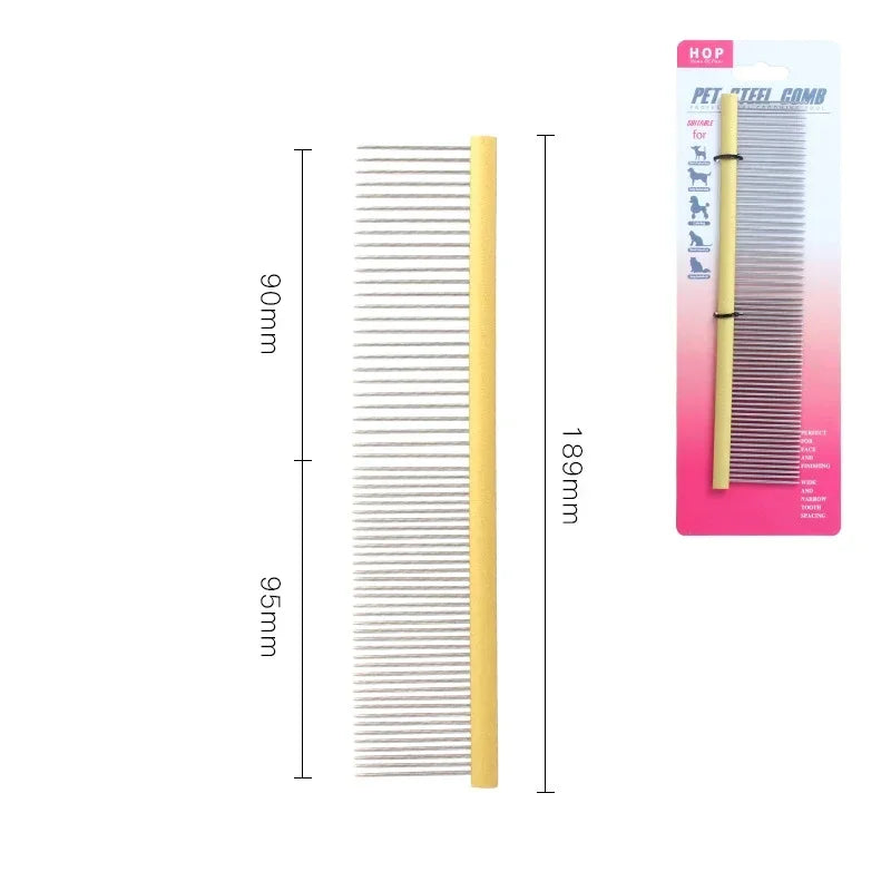 Light Aluminum Pet Comb Professional Dog Grooming Accessory