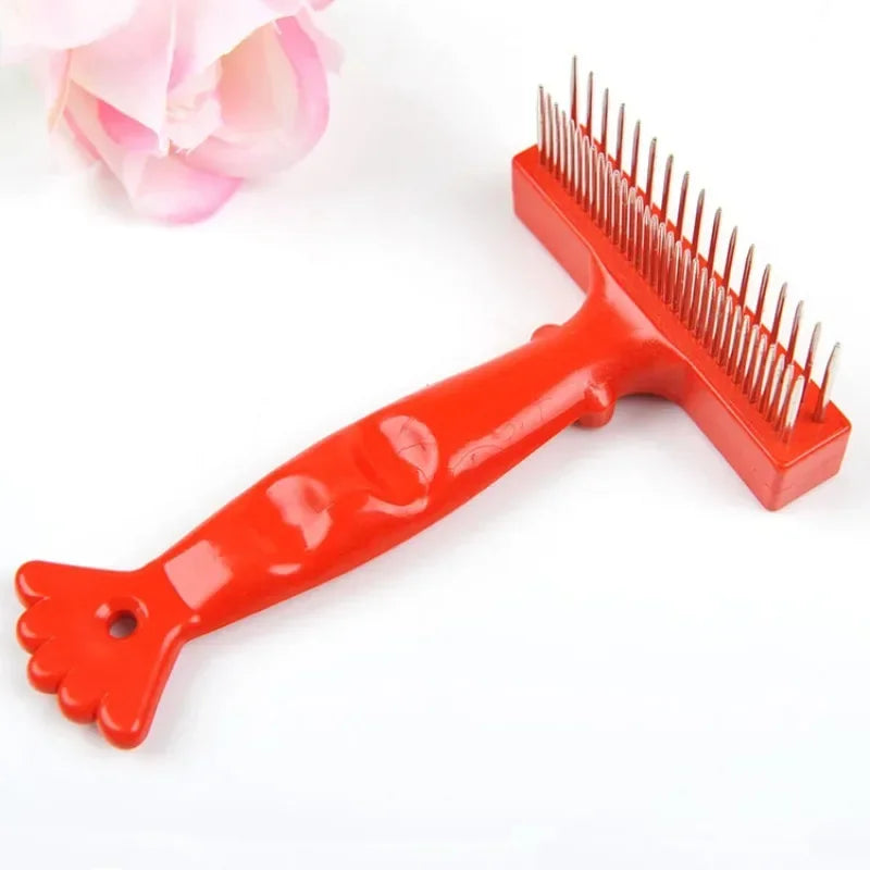 Double Row Pet Comb Stainless Steel Dog Cat Grooming