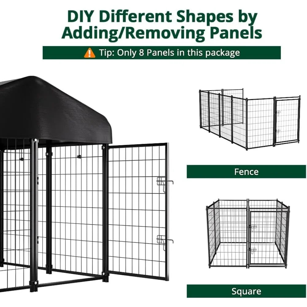 Dog Kennel Outdoor Waterproof Cover for Medium Dogs