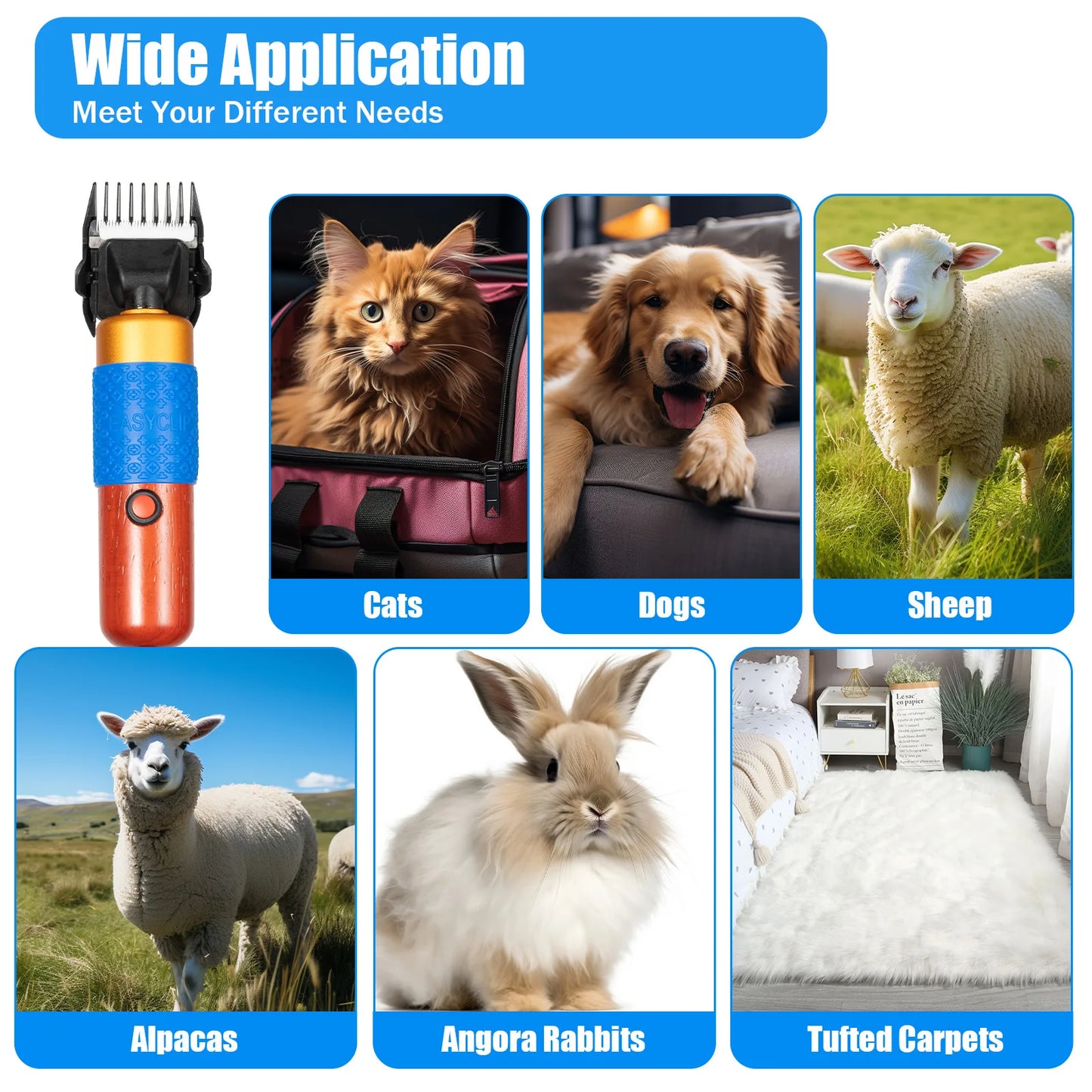 Electric Animal Fur Shears for Dogs and Pets