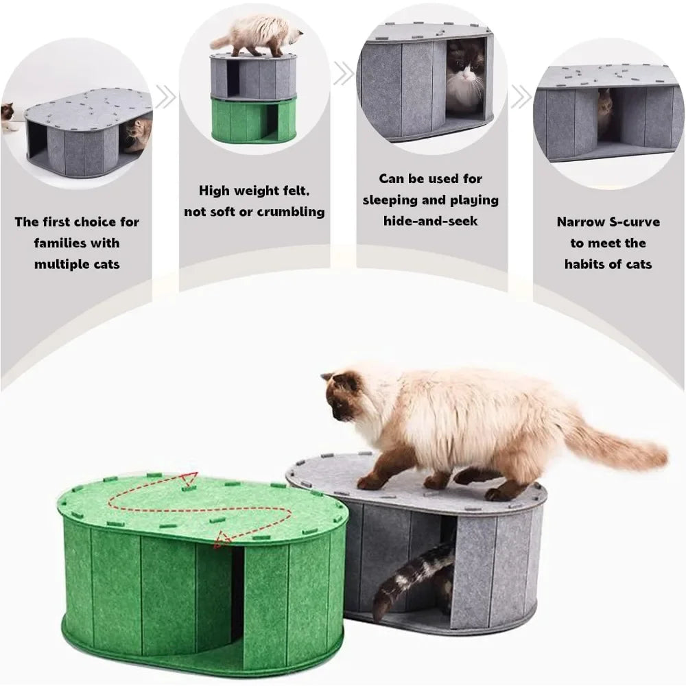 Cat Tunnel Bed with S-Shaped Maze by NoEnName