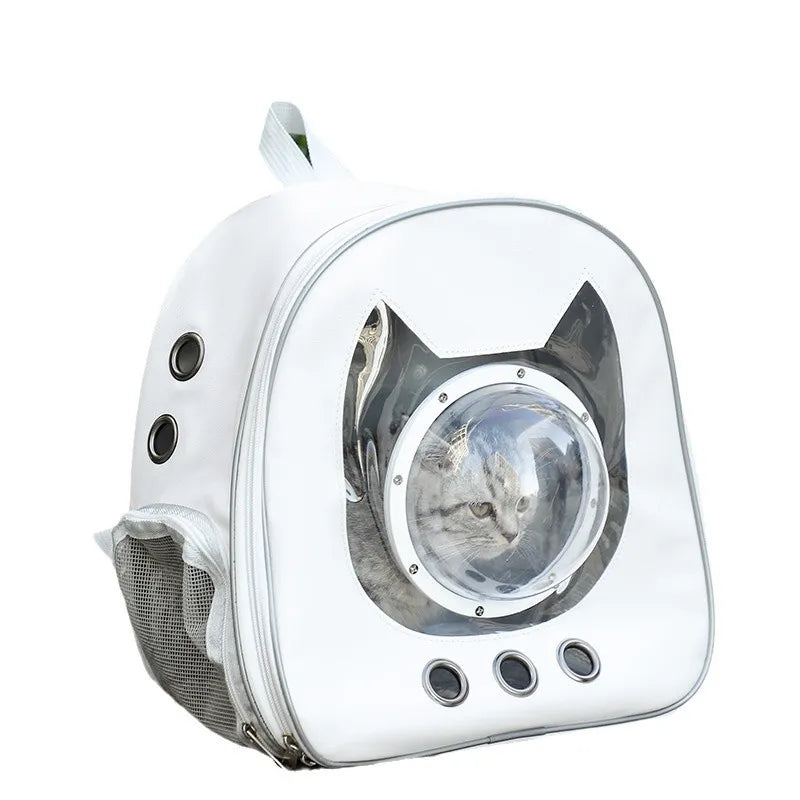 Space Capsule Pet Backpack 360 Degree View Cat Carrier