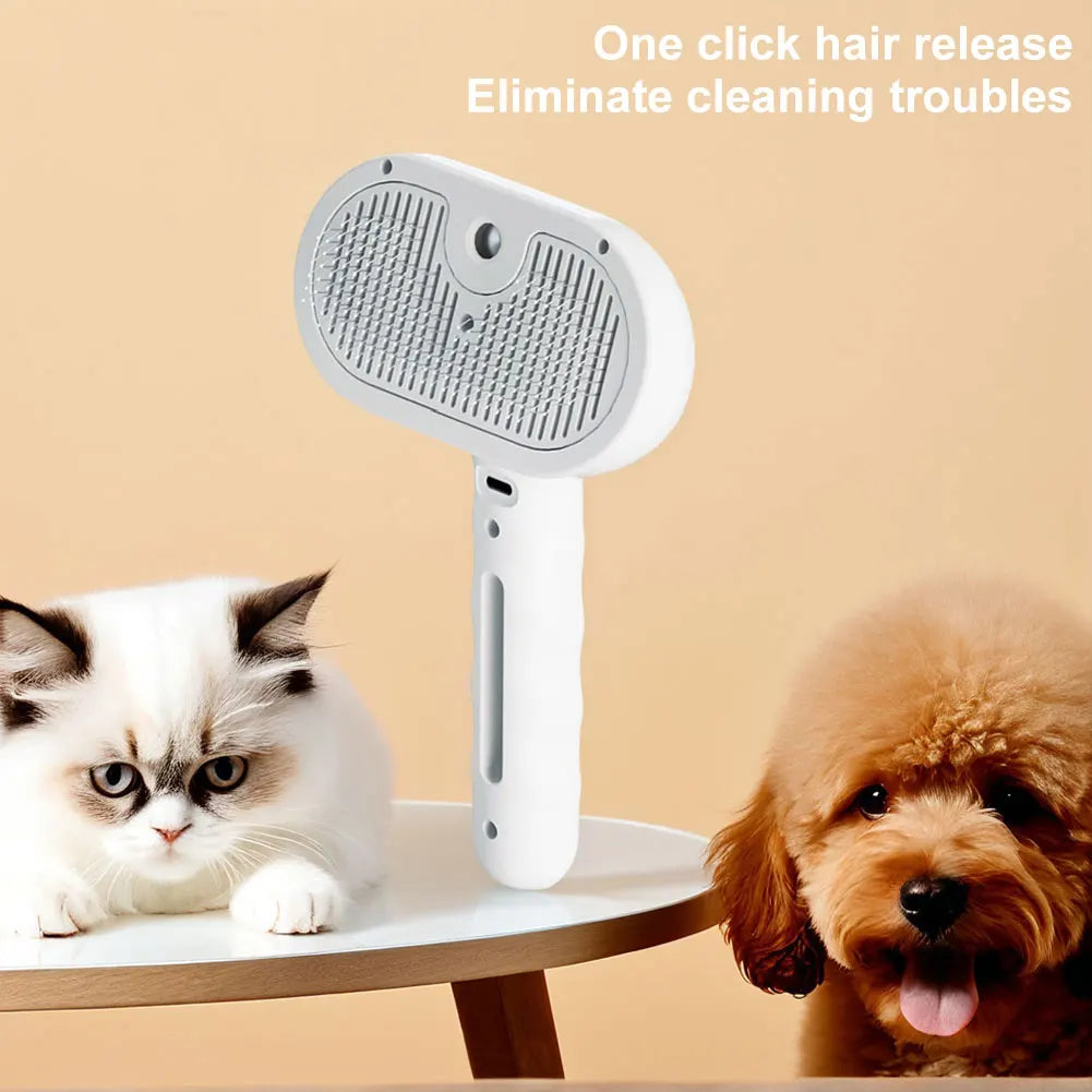 APWIKOGER 3 in 1 Cat Steam Grooming Brush