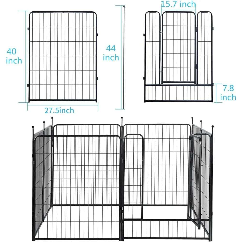 RBXCH Heavy Duty Portable Dog Playpen Indoor Outdoor