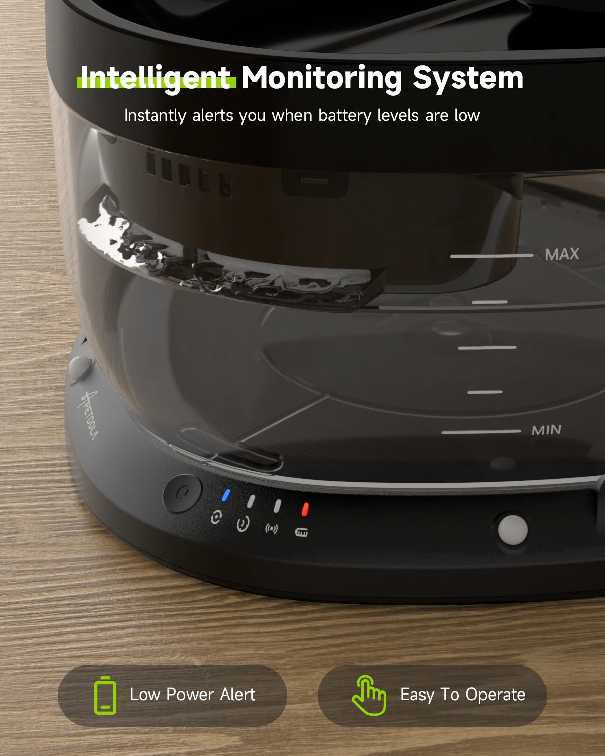 APETDOLA Wireless Dog Water Fountain Auto Sensor Dispenser