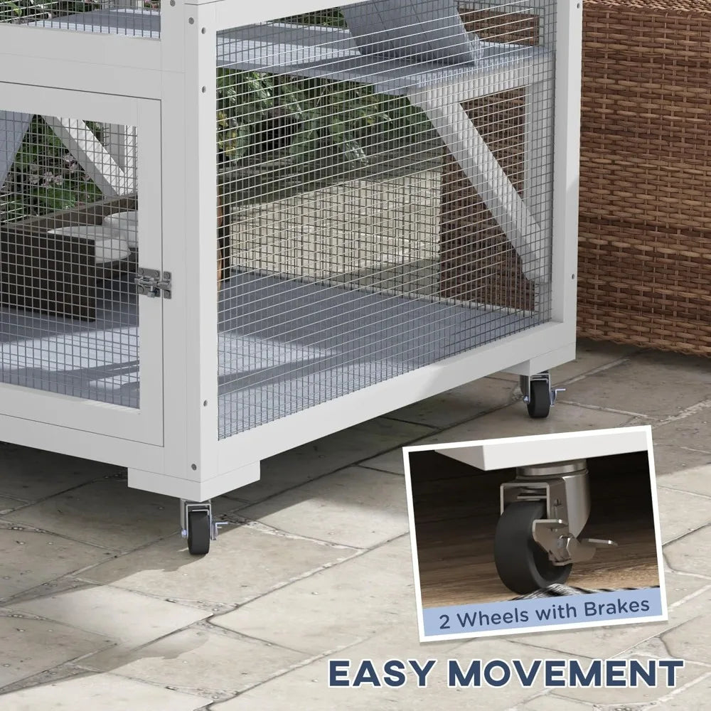 Outdoor Cat Enclosure House by NoEnName