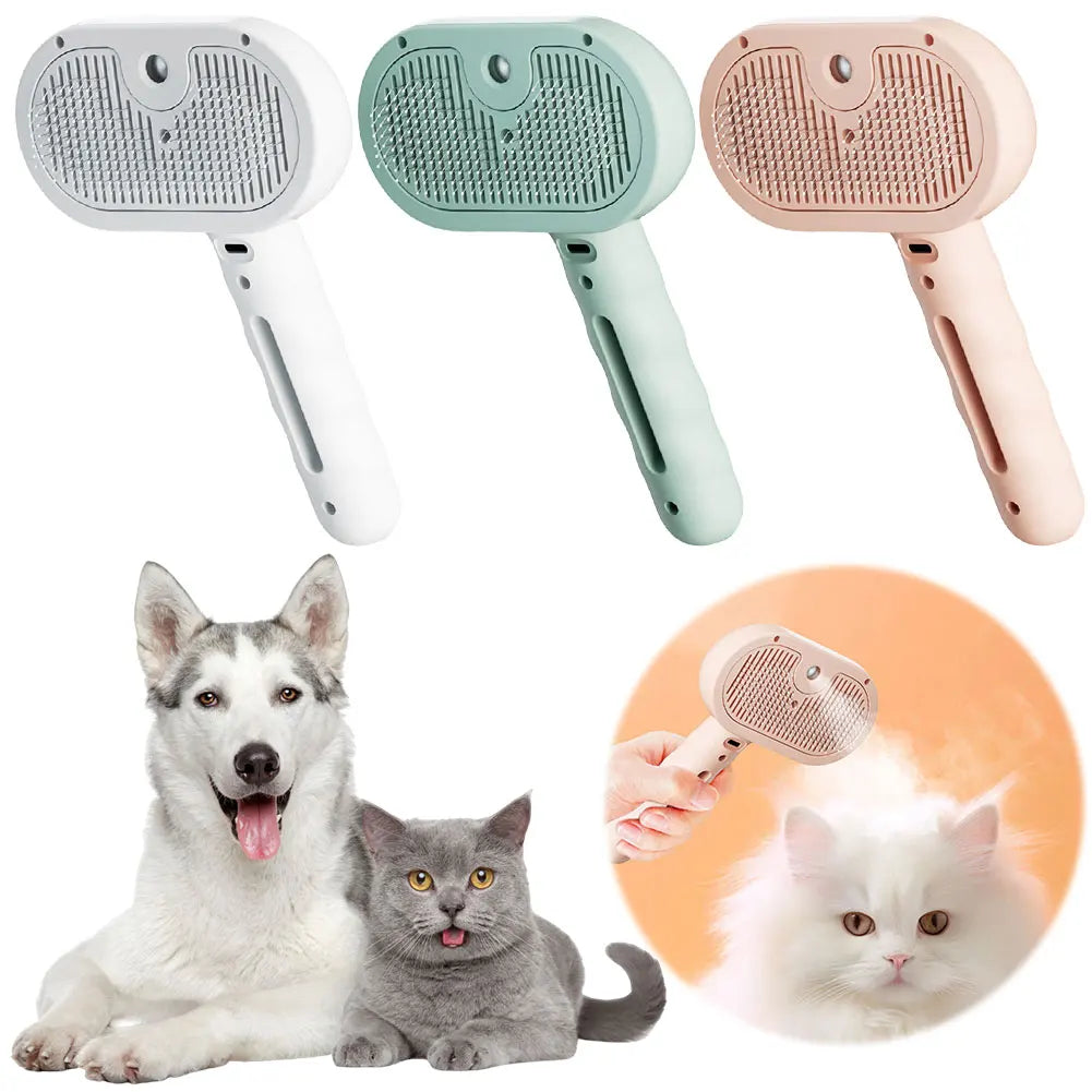 APWIKOGER 3 in 1 Cat Steam Grooming Brush