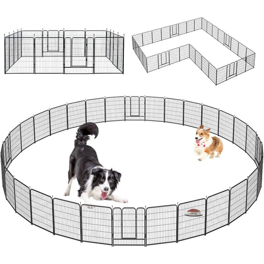RBXCH Heavy Duty Portable Dog Playpen Indoor Outdoor