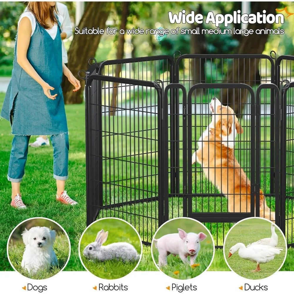 Topeakmart Dog Playpen Portable Outdoor Exercise Pen