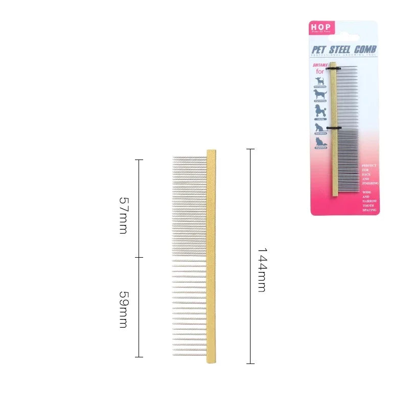 Light Aluminum Pet Comb Professional Dog Grooming Accessory