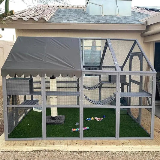 Cat House Outdoor Catio Kitty Enclosure by NoEnName