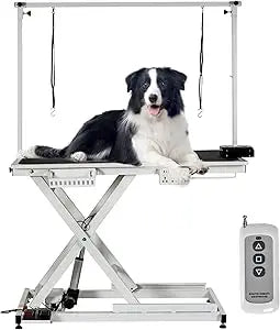 MKDK Electric Lift Dog Grooming Table with Overhead Arm