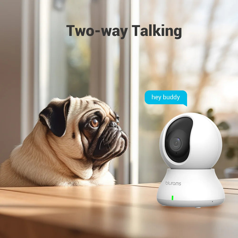 Blurams 2K 360 Degree PTZ Indoor Pet Camera With App