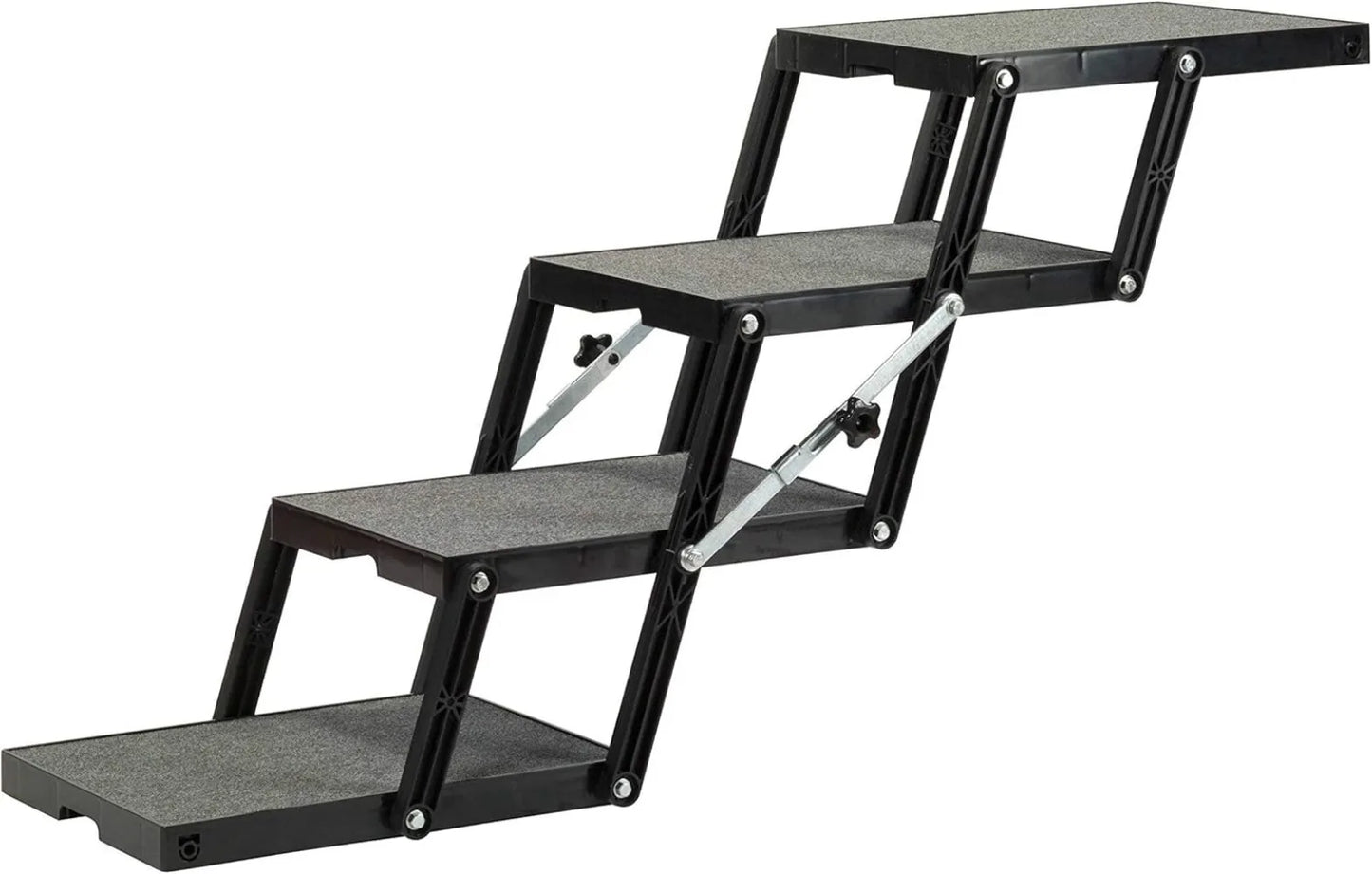 Light 16" Platform, 4-Step Safe & Affordable Way to Travel with Your Dog. USA Made, Stable for Large & Small Dogs.