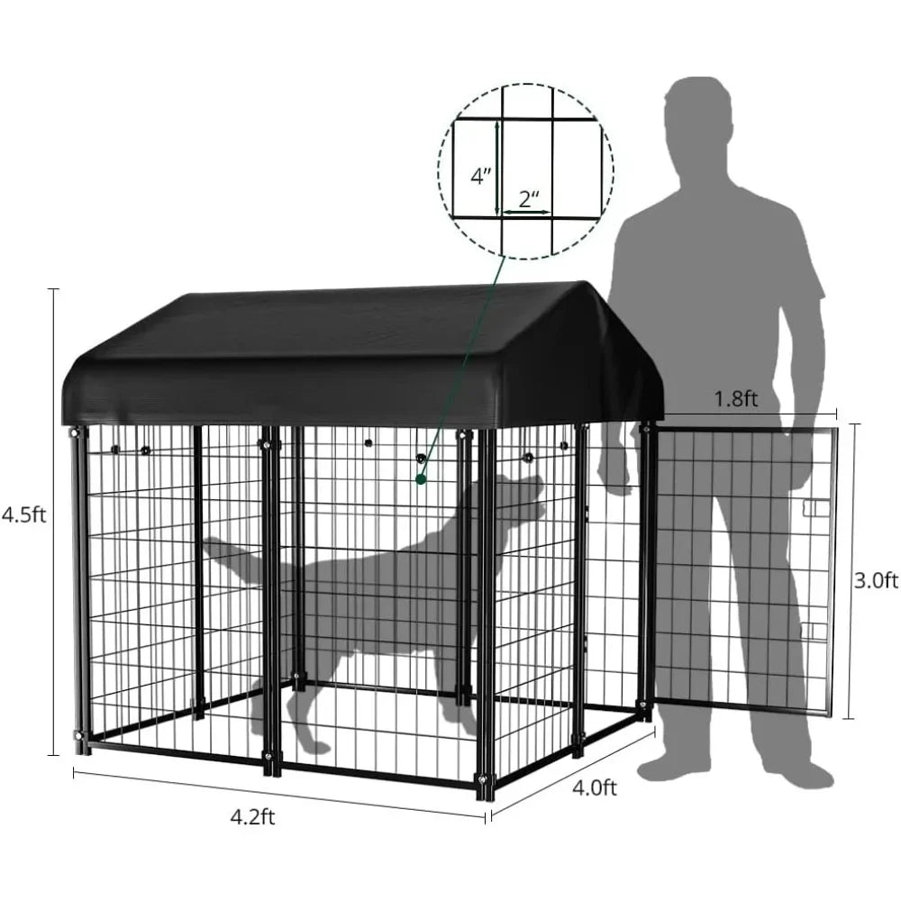 Dog Kennel Outdoor Waterproof Cover for Medium Dogs