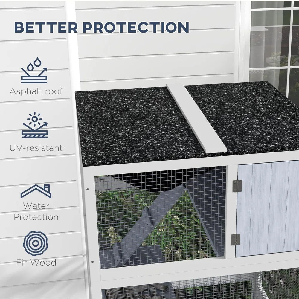 Outdoor Cat Enclosure House by NoEnName