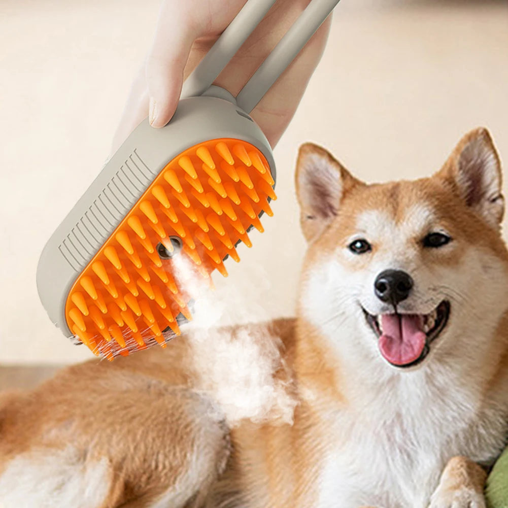 USB Rechargeable Electric Water Spray Brush for Pets
