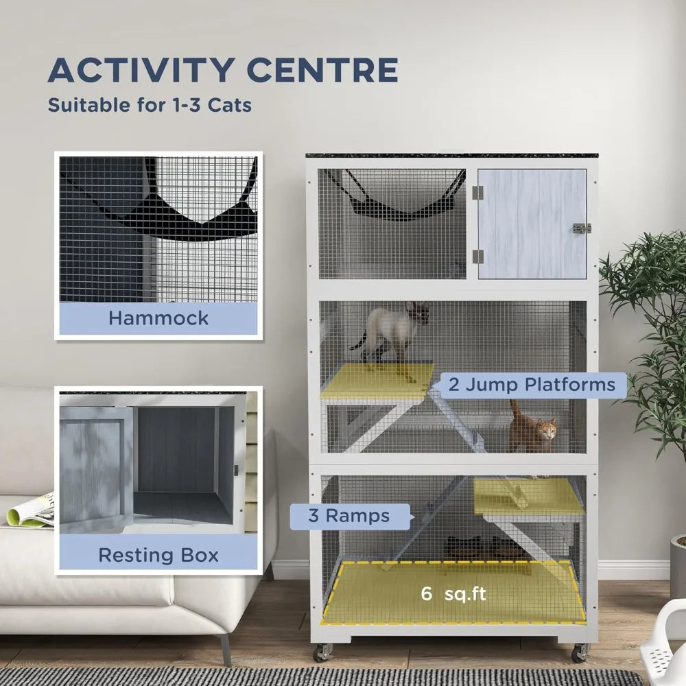 Outdoor Cat Enclosure House by NoEnName