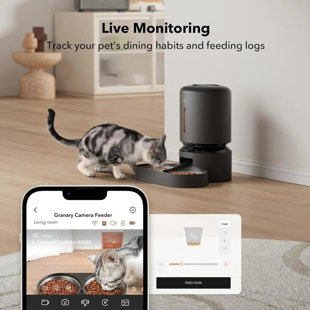 Automatic Cat Feeder with Camera by NoEnName
