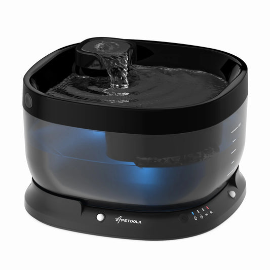 APETDOLA Wireless Dog Water Fountain Auto Sensor Dispenser