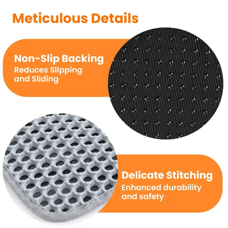 Cat Litter Mat Honeycomb Dual Layer Non Slip Waterproof