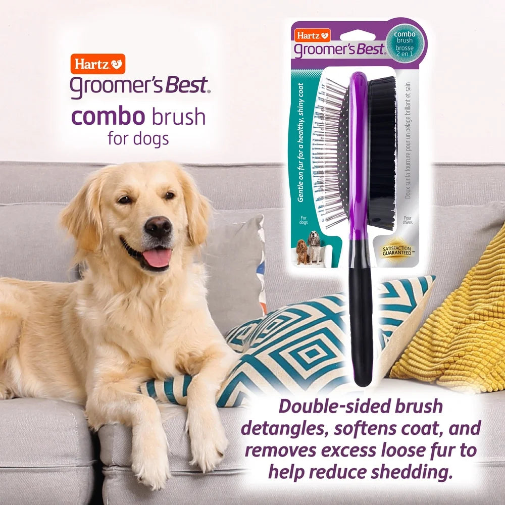 XMSJ Dog Grooming Combo Brush Double-Sided Detangling Tool