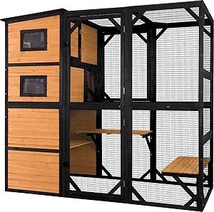 Large Cat Catio 4 Tiers Outdoor Cat Enclosure