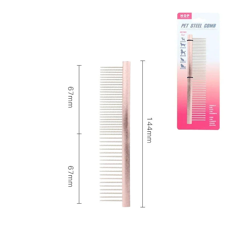 Light Aluminum Pet Comb Professional Dog Grooming Accessory