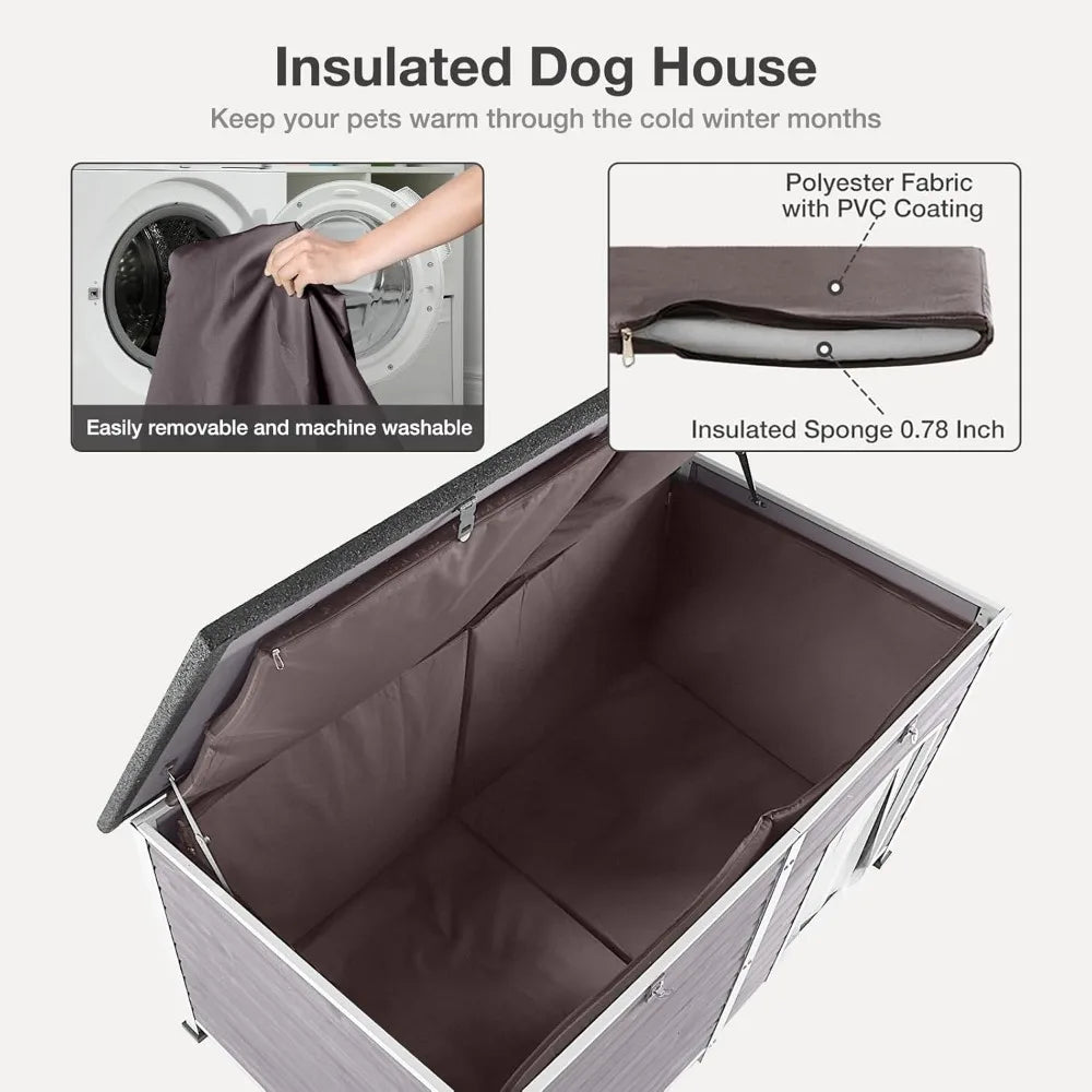 Large Dog House with Insulated Liner by NoEnName