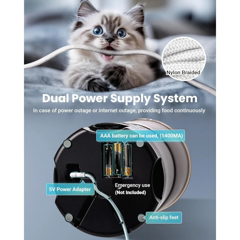 Automatic Cat Feeder Smart WiFi Pet Feeder