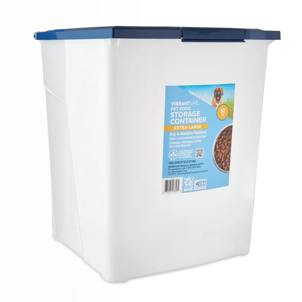 XMSJ Extra-Large Plastic Pet Food Storage Container