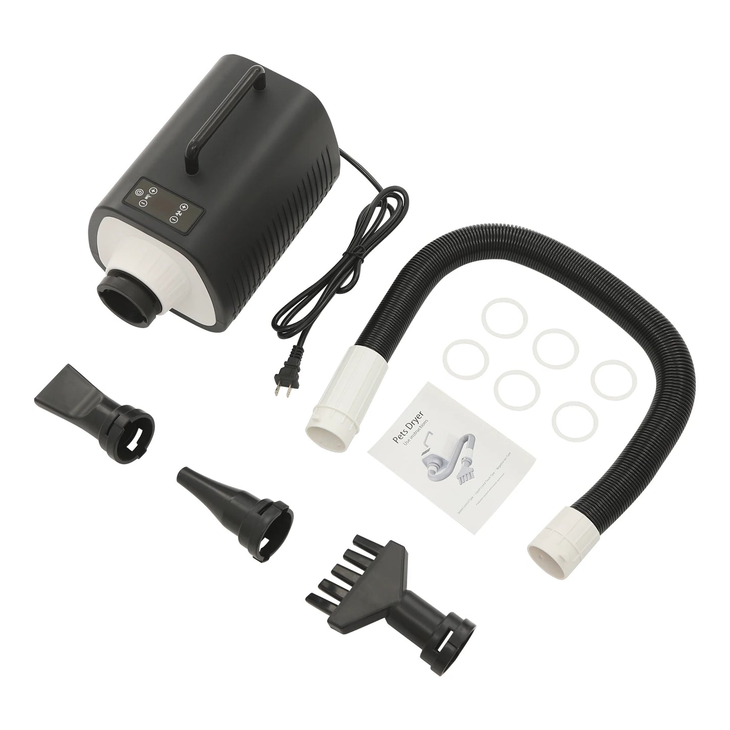 Dog Grooming Blow Dryer with 9 Speed Adjustment
