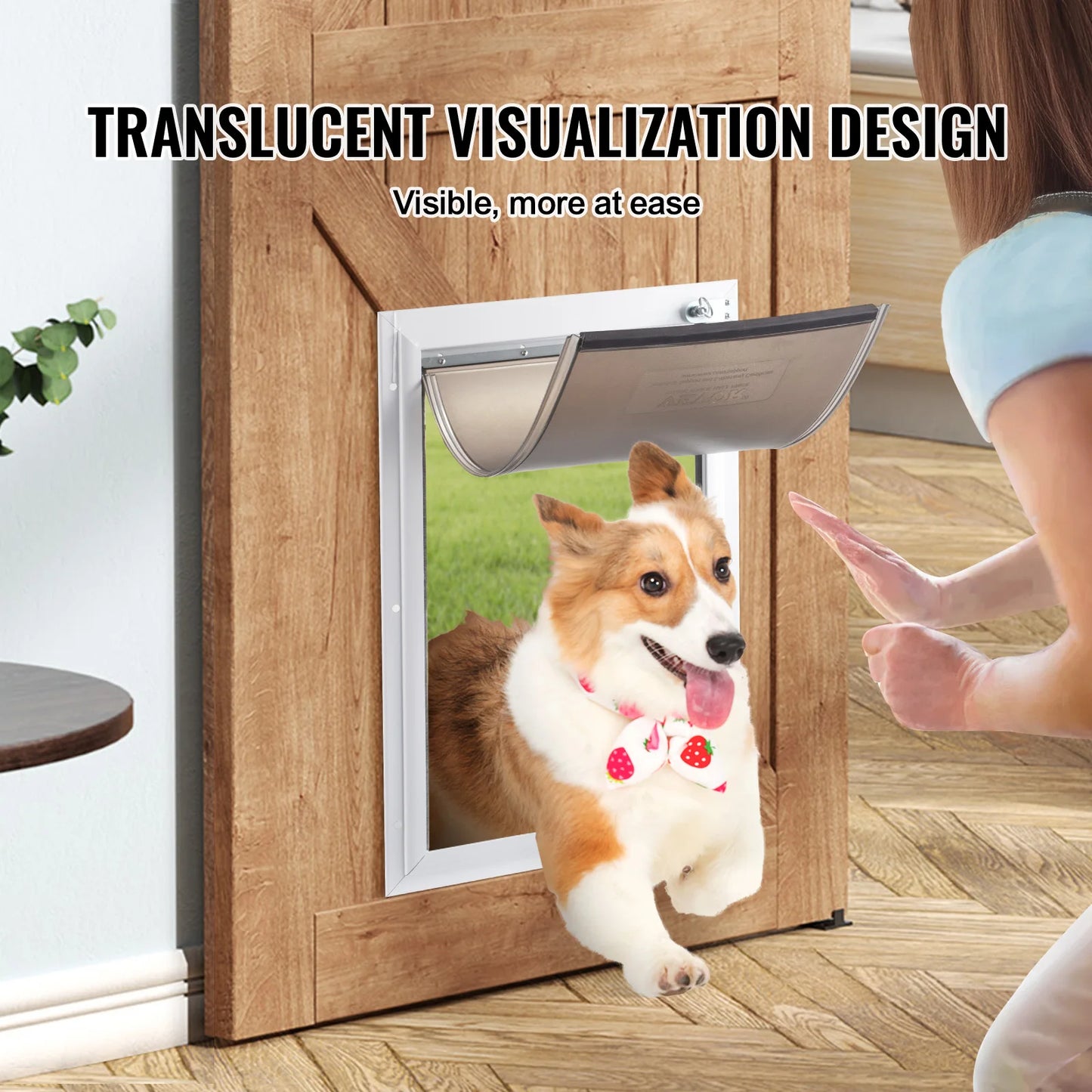 Dog Door Replacement Pet Flap Magnetic Weatherproof PVC