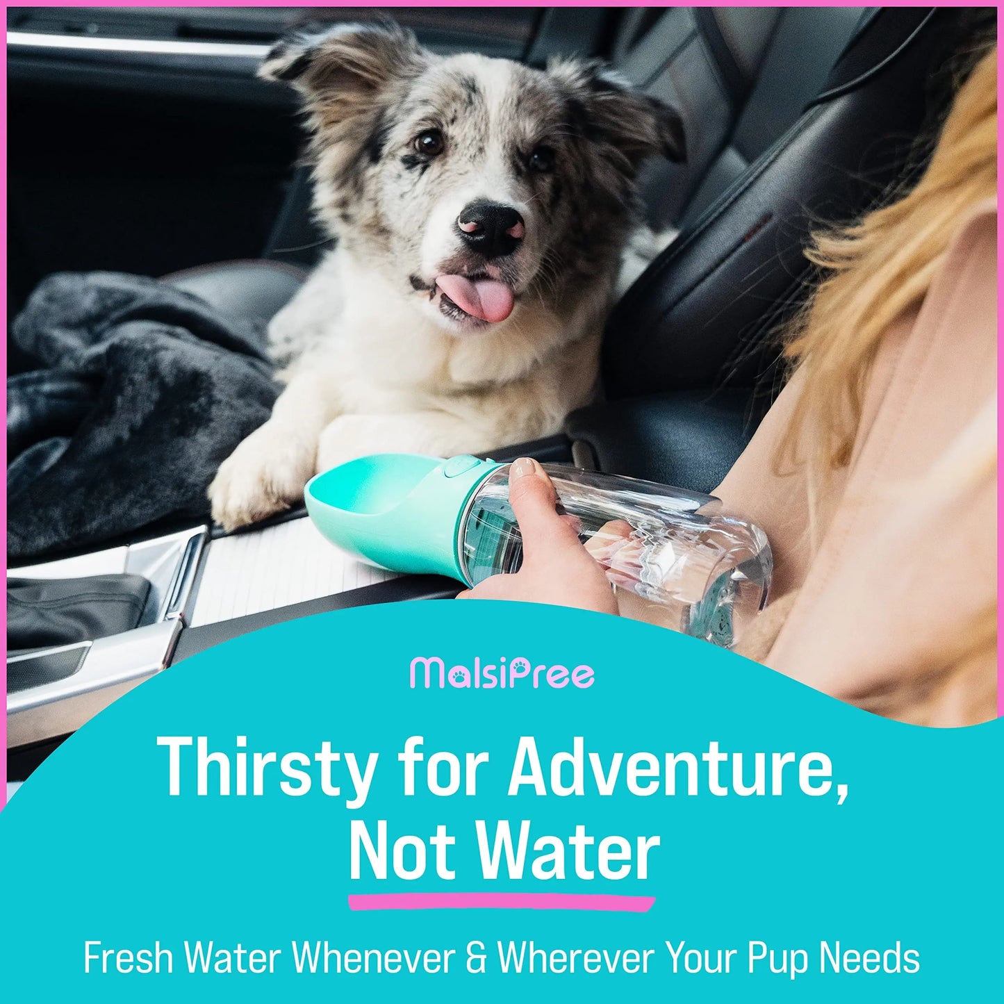 Portable Dog Water Bottle Travel Drinker Dog Supplies