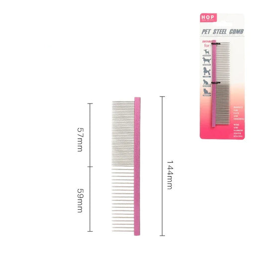 Light Aluminum Pet Comb Professional Dog Grooming Accessory