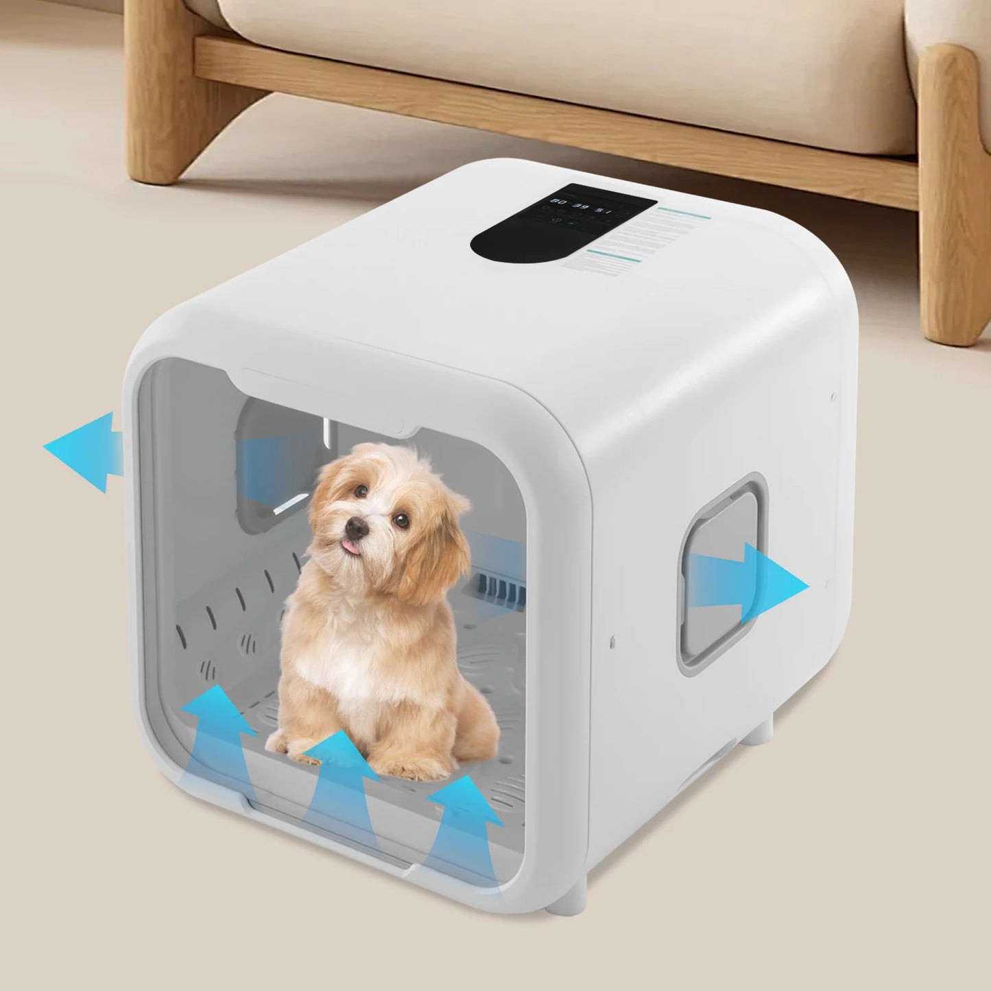 Pet Force Grooming Dryer Box with Adjustable Wind Temperature