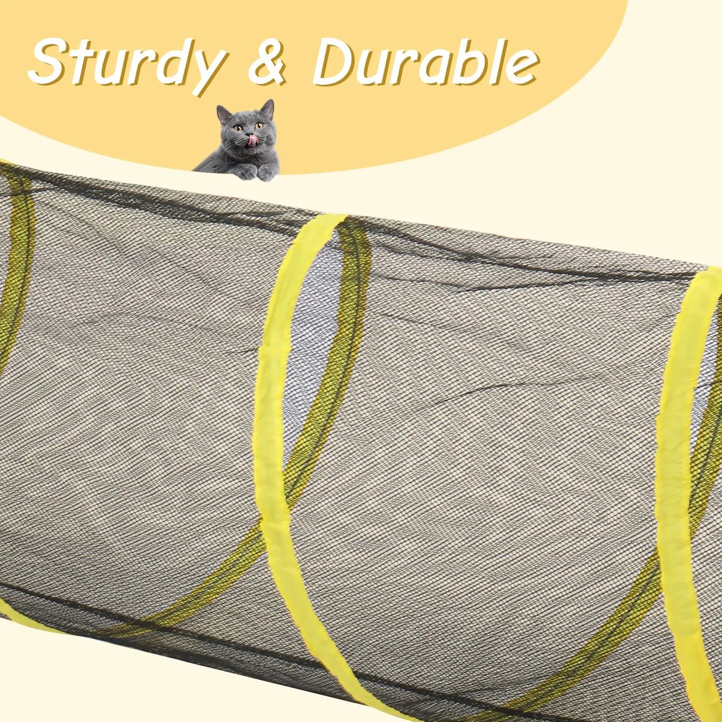 Portable Outdoor Cat Play Tent with Tunnel