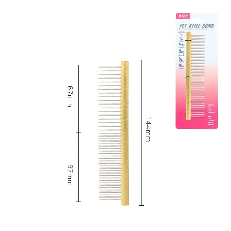 Light Aluminum Pet Comb Professional Dog Grooming Accessory