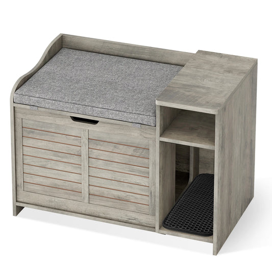 Cat Litter Box Furniture Hidden Wood Enclosure