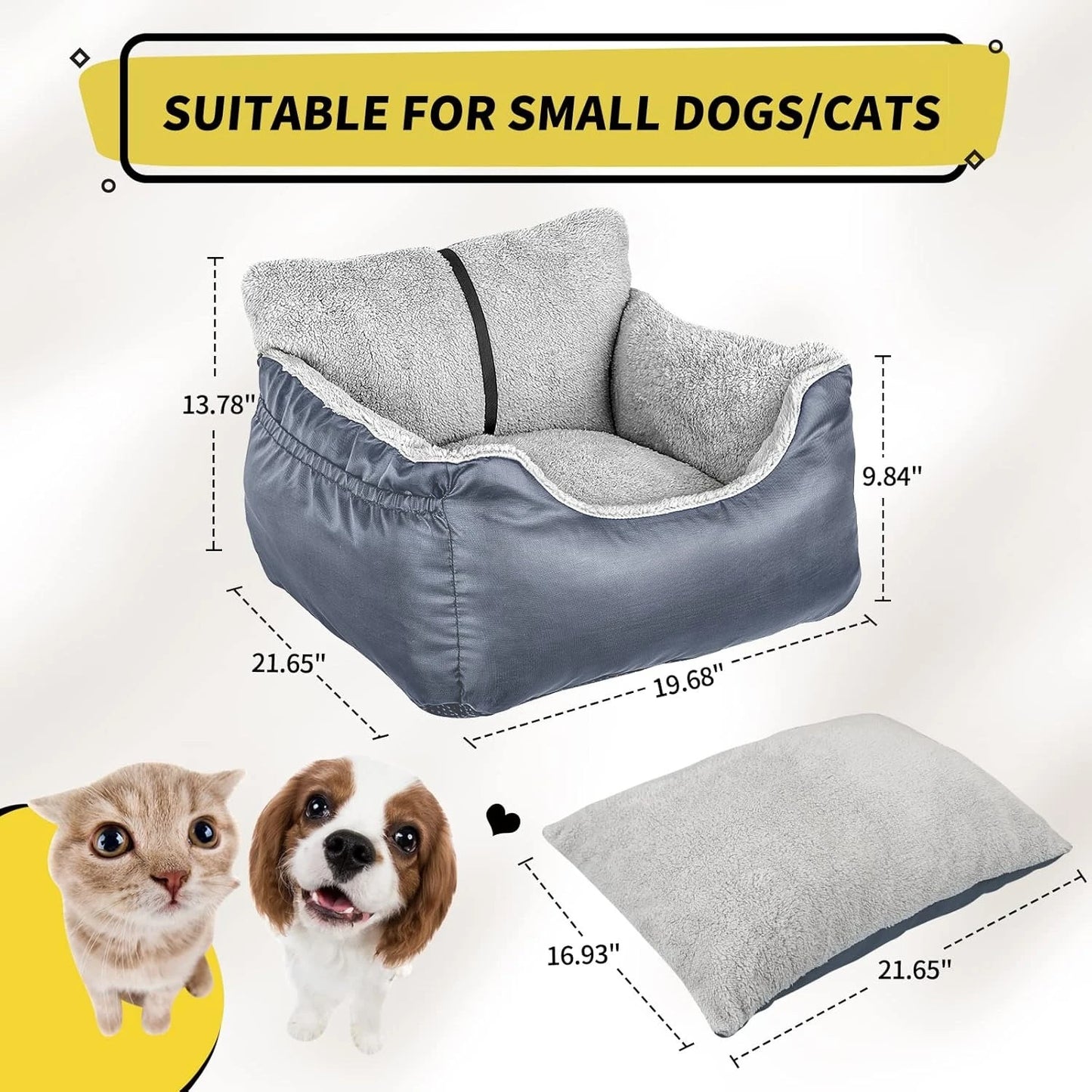 Dog Car Seat for Small Dogs by NoEnName