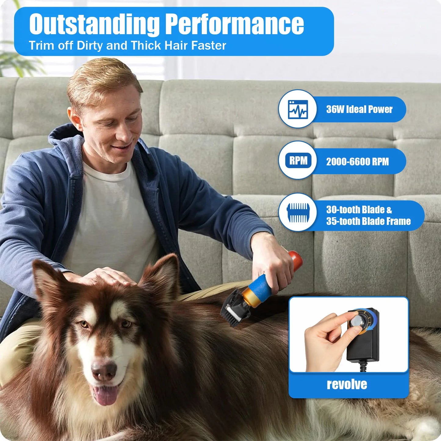 Electric Animal Fur Shears for Dogs and Pets