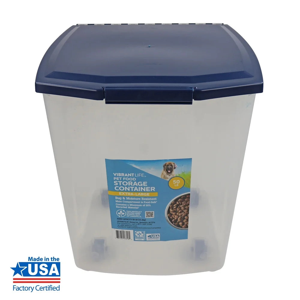 XMSJ Extra-Large Plastic Pet Food Storage Container