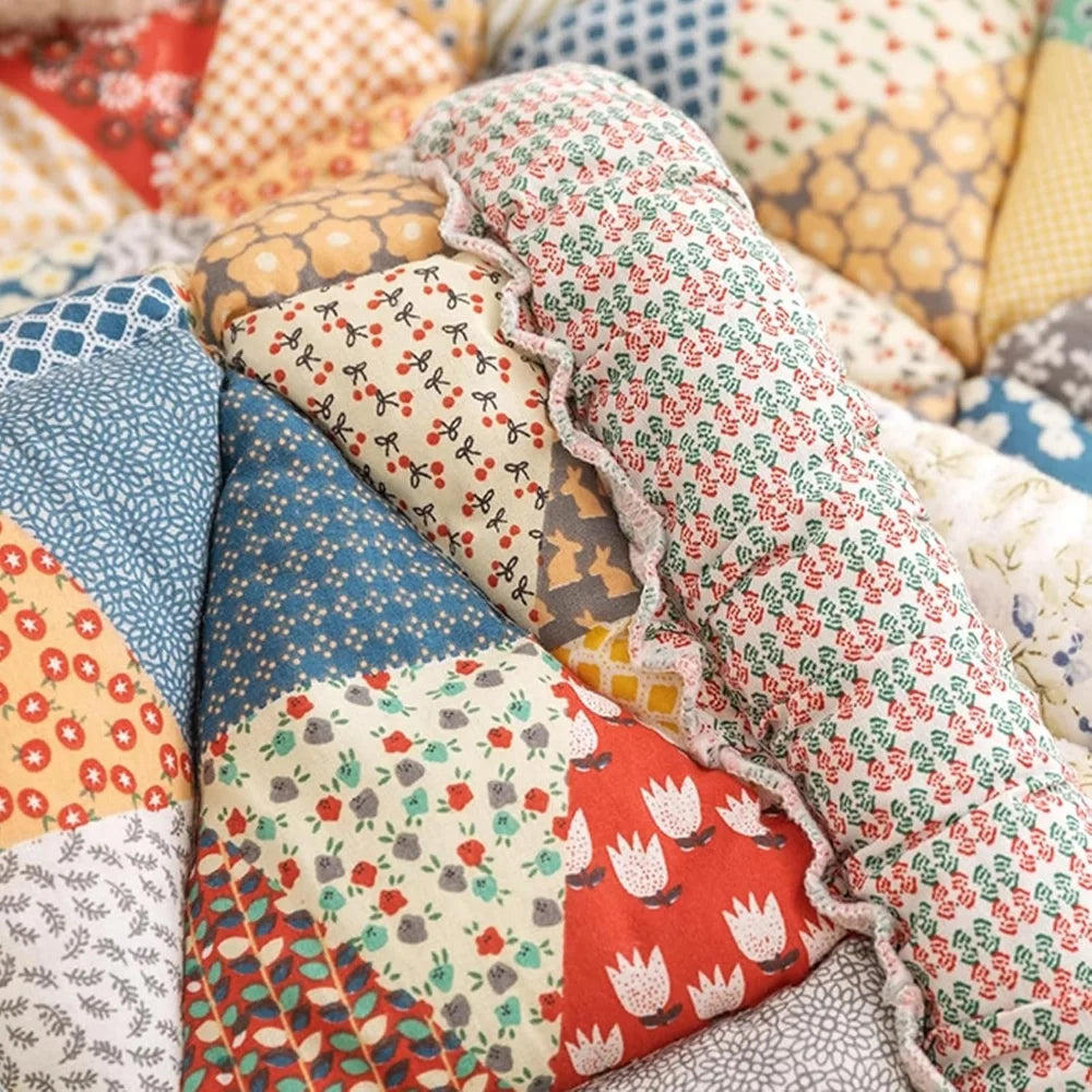 Boho Patchwork Floral Print Couch Cover for Pets