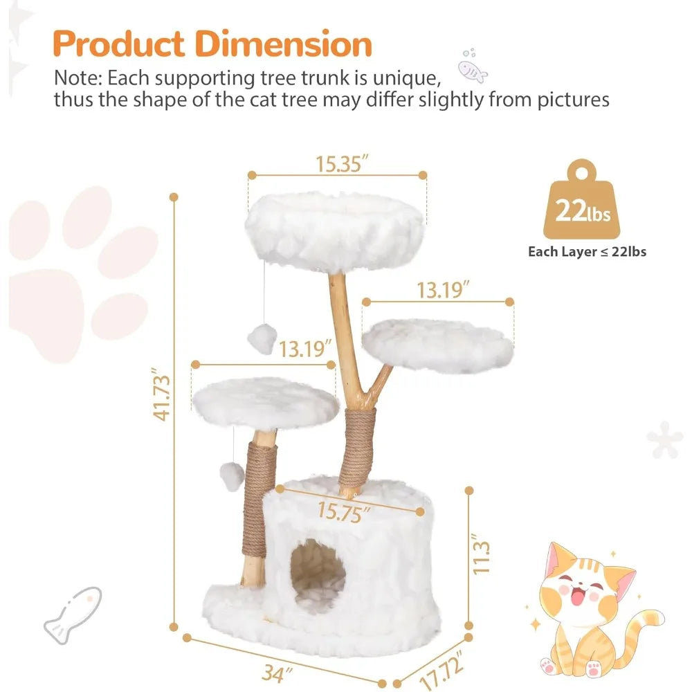 Dafify Cloud Cat Tree for Indoor Cats