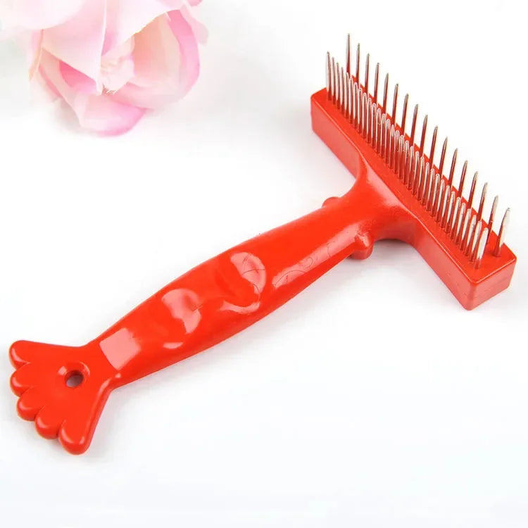 Double Row Pet Comb Stainless Steel Dog Cat Grooming