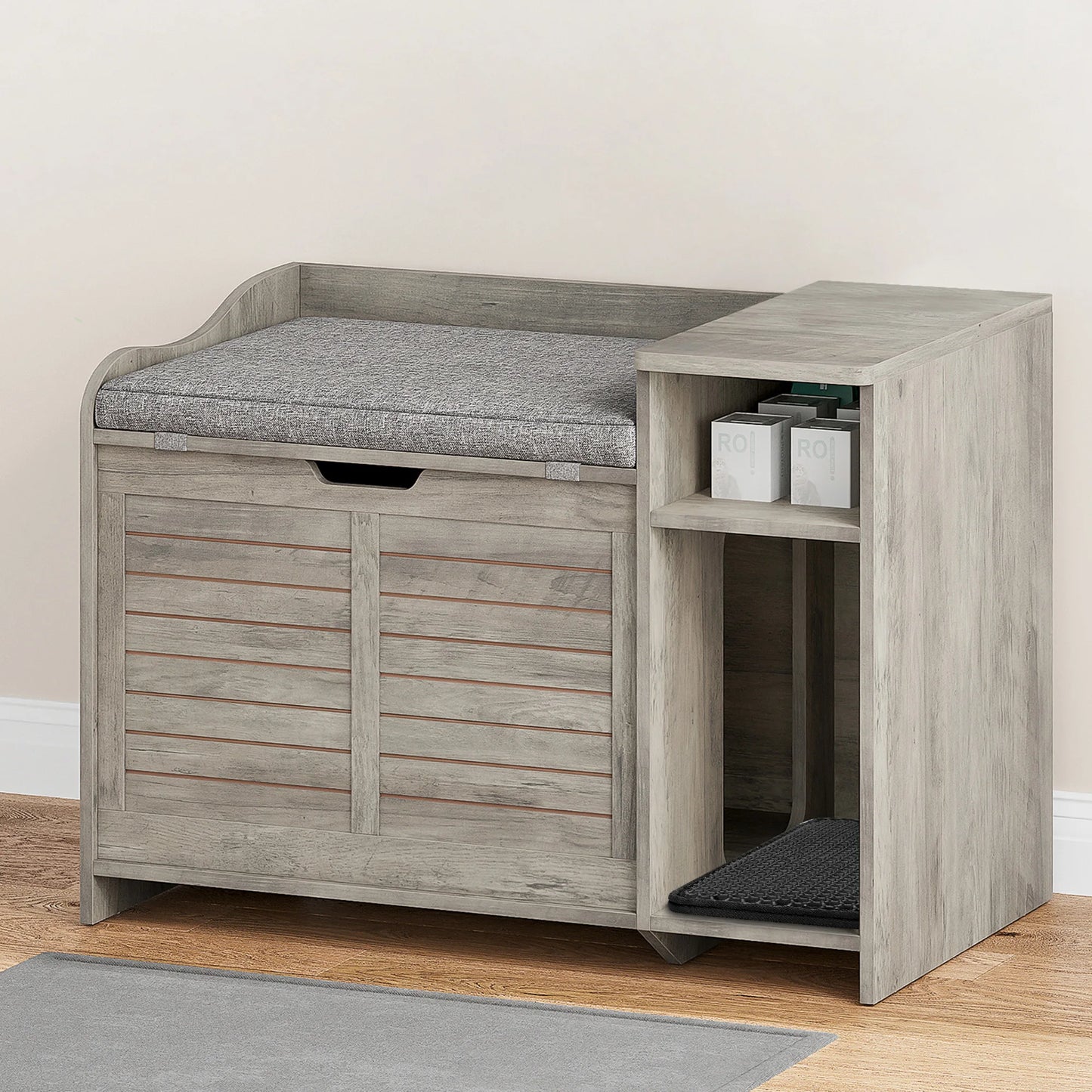 Cat Litter Box Furniture Hidden Wood Enclosure